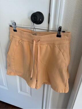 Lululemon Drawstring Athletic Shorts - peach color